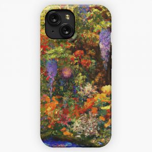 Gustav Klimt Flower Garden iPhone 15 Slim Phone Case Cover