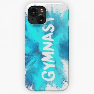 Gymnast Blue Explosion iPhone 15 Slim Phone Case Cover
