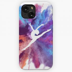 Gymnast Rainbow Explosion iPhone 15 Slim Phone Case Cover