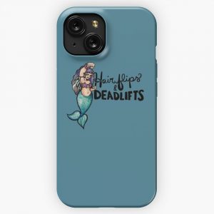 Hair Flips And Deadlifts iPhone 15 Slim Phone Case Cover