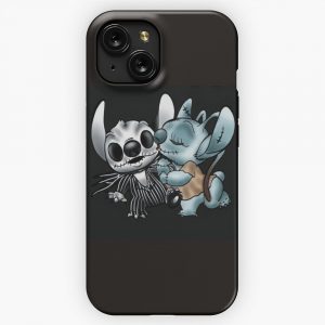 Halloween Stitch And Angel iPhone 15 Slim Phone Case Cover