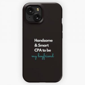 Handsome And Smart Cpa To Be My Boyfriend Blue iPhone 15 Slim Phone Case Cover
