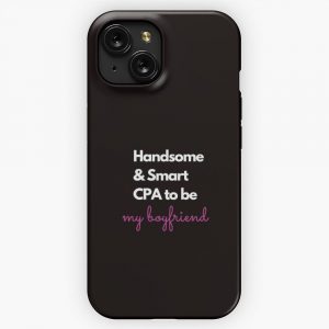 Handsome And Smart Cpa To Be My Boyfriend Pink iPhone 15 Slim Phone Case Cover