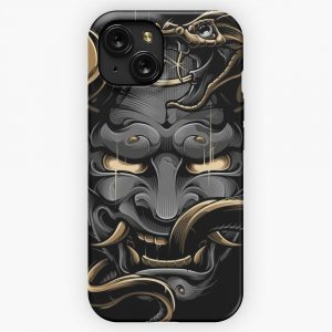 Hannya Demon Tattoo iPhone 15 Slim Phone Case Cover