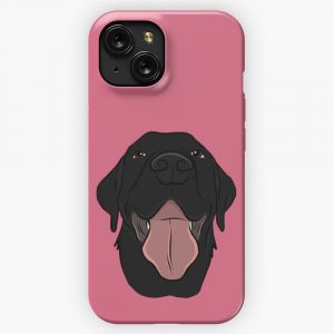 Happy Black Lab iPhone 15 Slim Phone Case Cover