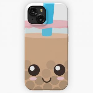 Happy Boba iPhone 15 Slim Phone Case Cover