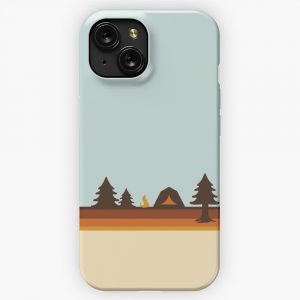 Happy Camper Retro 70S Camping iPhone 15 Slim Phone Case Cover