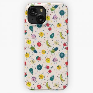 Happy Fruits iPhone 15 Slim Phone Case Cover