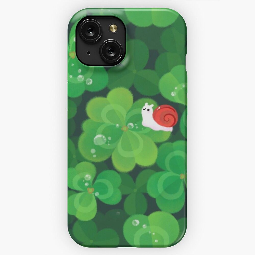 Happy Lucky Snail iPhone 15 Slim Phone Case Cover