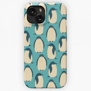 Happy Penguins iPhone 15 Slim Phone Case Cover