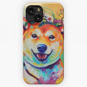 Happy Shiba iPhone 15 Slim Phone Case Cover