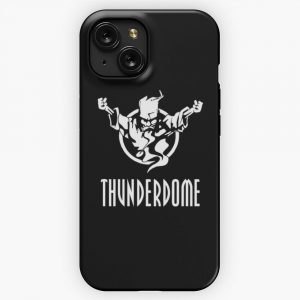 Hardcore Music Thunderdome 90S Collector Edition White iPhone 15 Slim Phone Case Cover