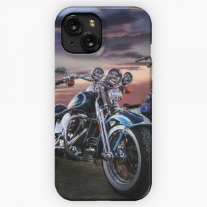 Harley Davidson Beautiful Sunset iPhone 15 Slim Phone Case Cover