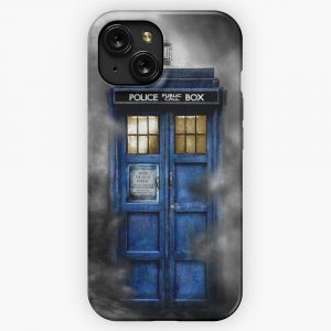 Haunted Police Box iPhone 15 Slim Phone Case Cover