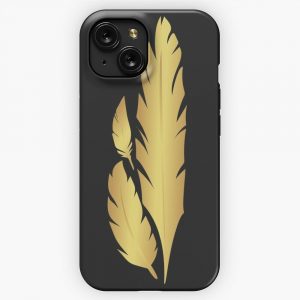 Hawkmoon Golden Feathers iPhone 15 Slim Phone Case Cover
