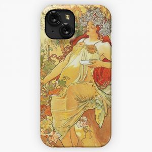 Hd Spring By Alphonse Mucha 1896 High Definition iPhone 15 Slim Phone Case Cover