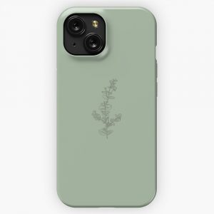 Healing Eucalyptus Green Twig iPhone 15 Slim Phone Case Cover