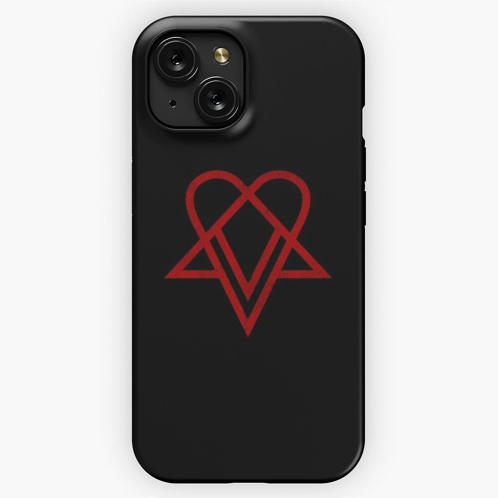 Heartagram Him Band Logo Tee Heartagram Symbol Ville Valo iPhone 15 Slim Phone Case Cover
