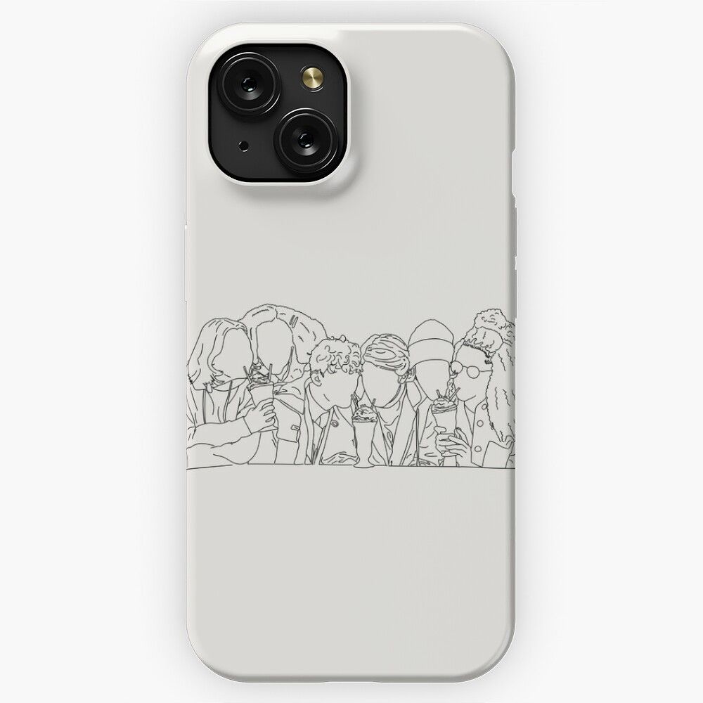 Heartstopper Gang Lineart 2 iPhone 15 Slim Phone Case Cover