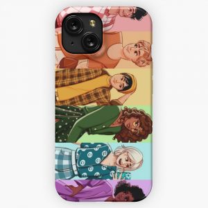 Heartstopper Squad But Make It Rainbow iPhone 15 Slim Phone Case Cover