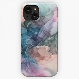 Heavenly Pastels 2 Original Abstract Ink Painting iPhone 15 Slim Phone Case Cover