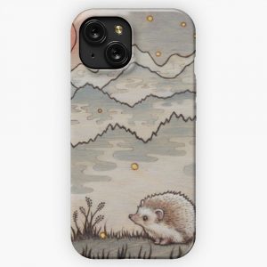 Hedgehog In The Fog iPhone 15 Slim Phone Case Cover