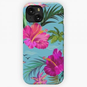 Hello Hawaii A Stylish Retro Aloha Pattern iPhone 15 Slim Phone Case Cover