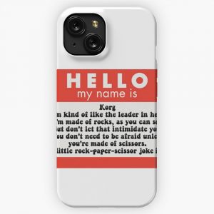 Hello My Name Is Korg iPhone 15 Slim Phone Case Cover