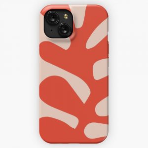 Henri Matisse Leaf Cutout Papier Decoupes Red iPhone 15 Slim Phone Case Cover