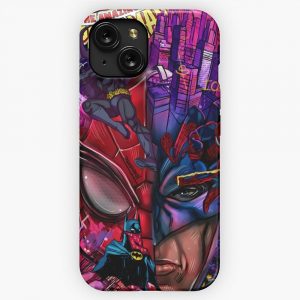 Hero Man Neon iPhone 15 Slim Phone Case Cover