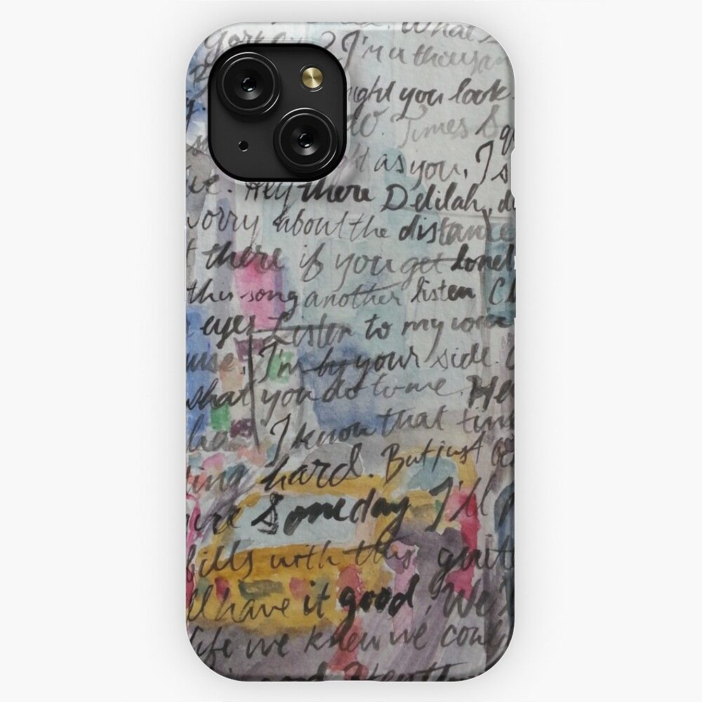 Hey There Delilah Lyrics iPhone 15 Slim Phone Case Cover