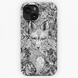 Hiding Fox iPhone 15 Slim Phone Case Cover