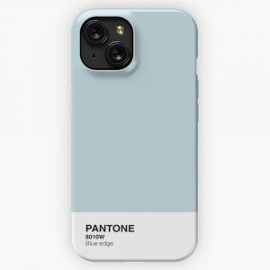 High Resolution 1000Ppi Pantone Blue Edge iPhone 15 Slim Phone Case Cover