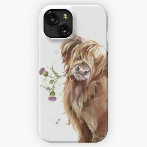 Highland Cow iPhone 15 Slim Phone Case Cover