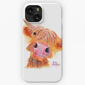 Highland Cow Nessie From Original Painting By Shirley Macarthur iPhone 15 Slim Phone Case Cover