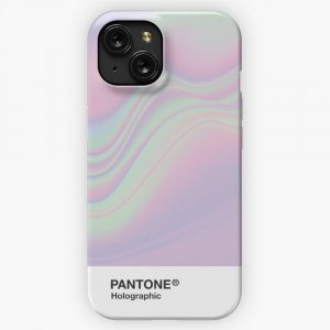 Hipab Holographic Iridescent Pantone Aesthetic Background iPhone 15 Slim Phone Case Cover