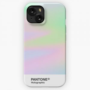 Hipab Holographic Iridescent Pantone Aesthetic Background Pt 4 iPhone 15 Slim Phone Case Cover