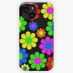 Hippy Flower Daisy Spring Pattern iPhone 15 Slim Phone Case Cover