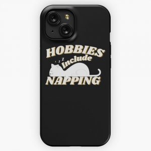 Hobbies Include Napping Funny Design 2 iPhone 15 Slim Phone Case Cover