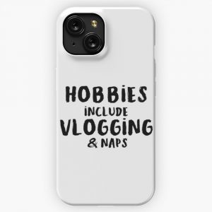 Hobbies Include Vlogging And Napping iPhone 15 Slim Phone Case Cover
