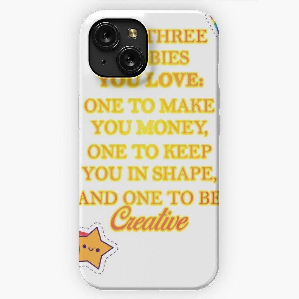 Hobbies To Enjoy A Life iPhone 15 Slim Phone Case Cover