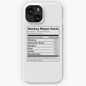 Hockey Player Nutrition Facts iPhone 15 Slim Phone Case Cover