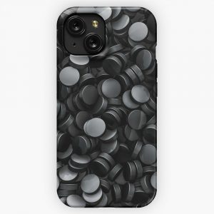 Hockey Pucks iPhone 15 Slim Phone Case Cover