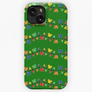 Holiday Mouse Lights iPhone 15 Slim Phone Case Cover