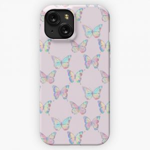 Holographic Butterfly Pattern 3 iPhone 15 Slim Phone Case Cover