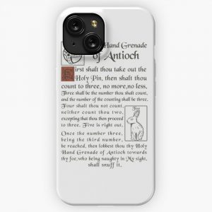 Holy Hand Grenade Script iPhone 15 Slim Phone Case Cover