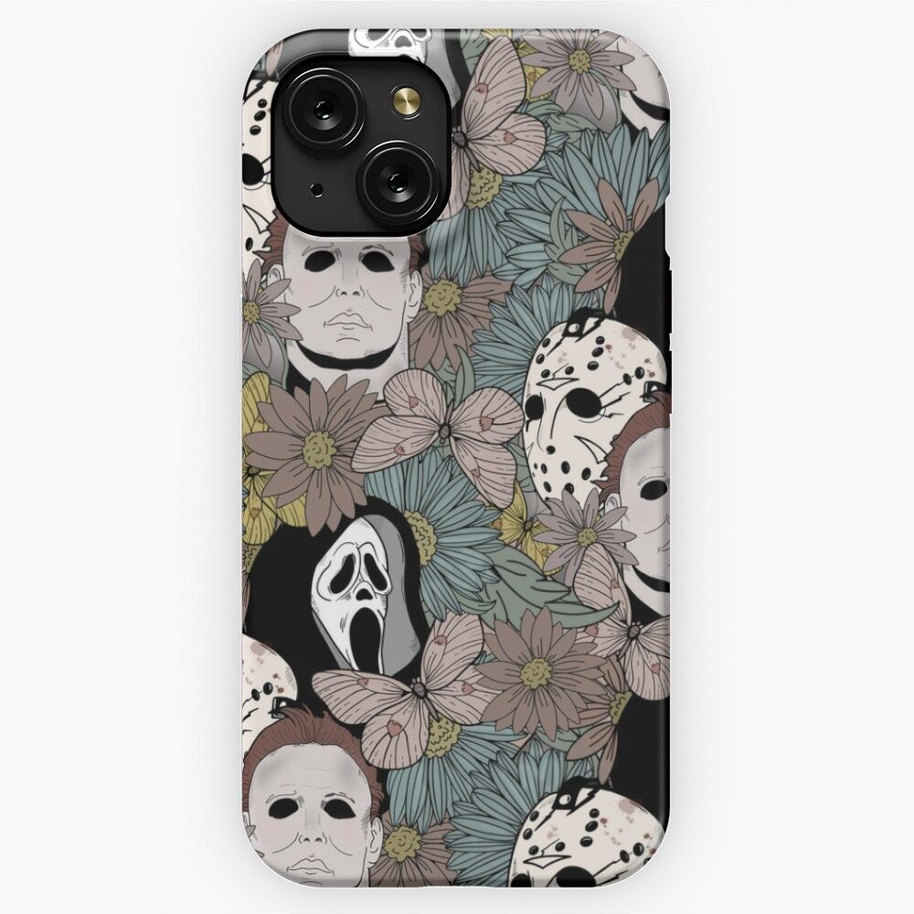 Horror Flowers iPhone 15 Slim Phone Case Cover