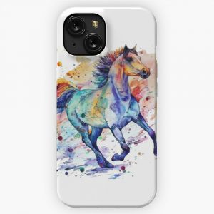 Horse Art iPhone 15 Slim Phone Case Cover