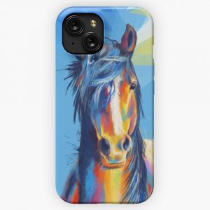 Horse Beauty Horse Illustration Animal Art iPhone 15 Slim Phone Case Cover