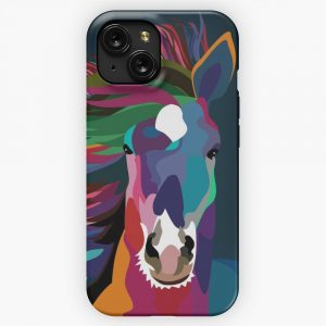Horse Running iPhone 15 Slim Phone Case Cover